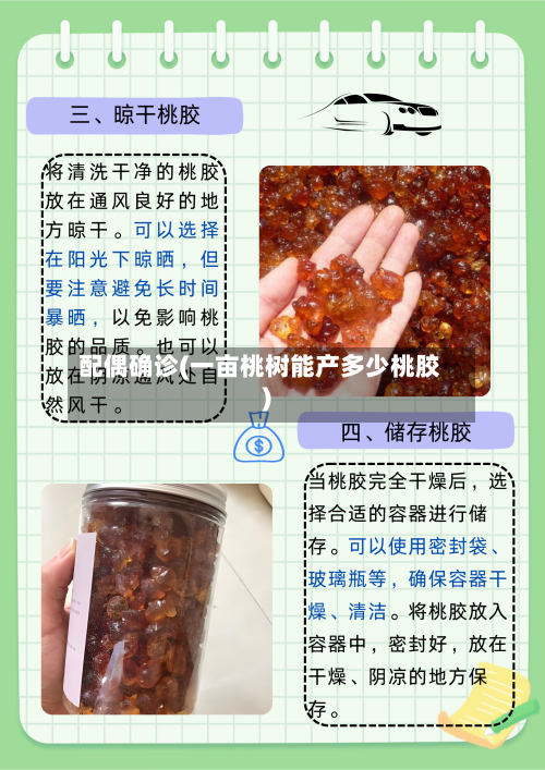 配偶确诊(一亩桃树能产多少桃胶)