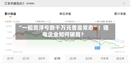 “一船货浮亏数千万元曾是常态	”！锂电企业如何破局？-第1张图片