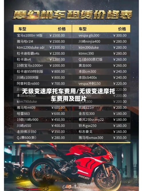 无级变速摩托车费用/无级变速摩托车费用及图片-第2张图片
