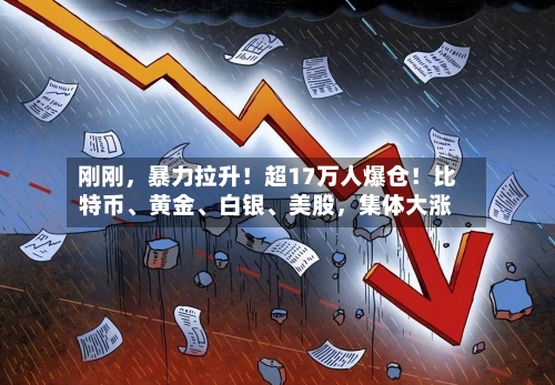 刚刚，暴力拉升！超17万人爆仓！比特币、黄金	、白银、美股	，集体大涨-第2张图片