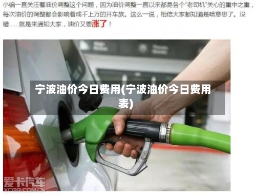 宁波油价今日费用(宁波油价今日费用表)-第2张图片