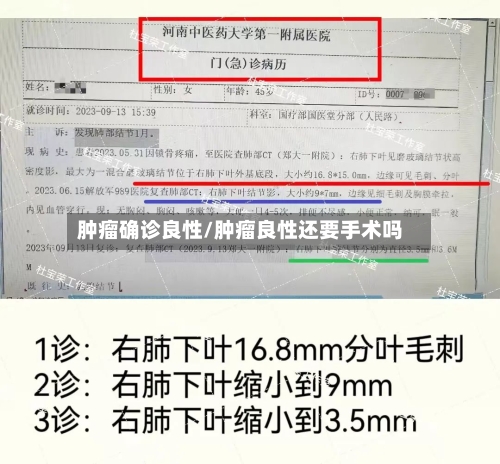 肿瘤确诊良性/肿瘤良性还要手术吗-第2张图片