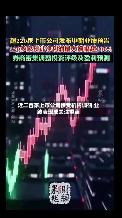 近二百家上市公司接受机构调研 业绩表现成关注重点-第2张图片