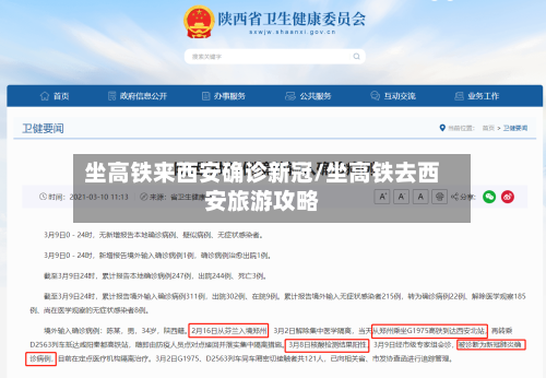 坐高铁来西安确诊新冠/坐高铁去西安旅游攻略-第2张图片