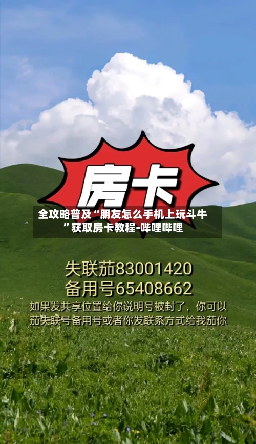 全攻略普及“朋友怎么手机上玩斗牛	”获取房卡教程-哔哩哔哩-第3张图片