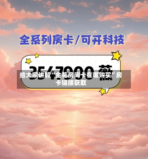 给大家讲解“金花房间卡在哪购买”房卡链接获取-第2张图片