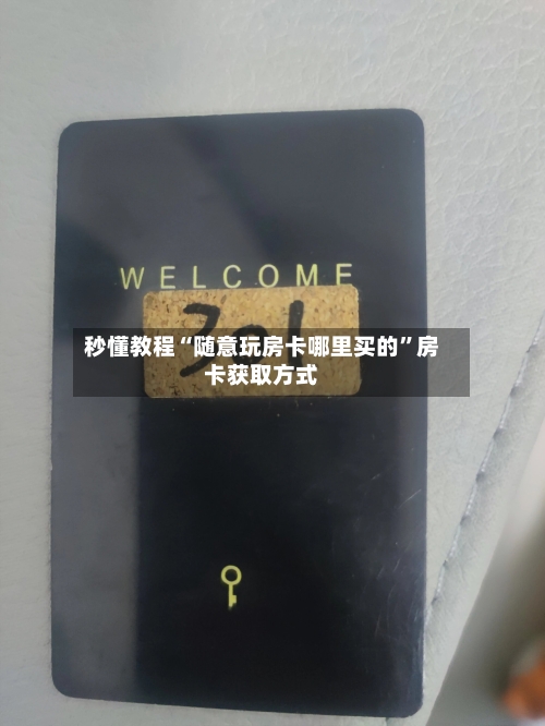 秒懂教程“随意玩房卡哪里买的	”房卡获取方式-第3张图片