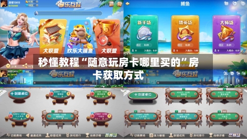 秒懂教程“随意玩房卡哪里买的”房卡获取方式-第2张图片