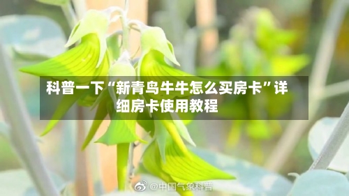 科普一下“新青鸟牛牛怎么买房卡”详细房卡使用教程