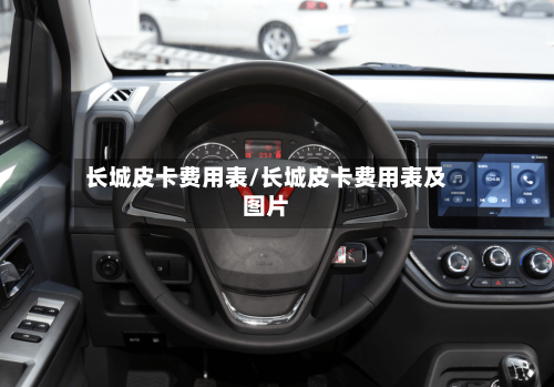 长城皮卡费用表/长城皮卡费用表及图片-第2张图片