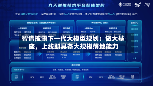 智谱披露下一代大模型规划：做大基座，上线即具备大规模落地能力