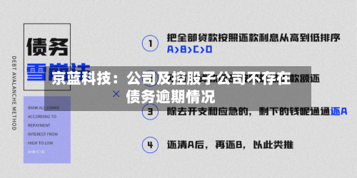 京蓝科技:公司及控股子公司不存在债务逾期情况-第1张图片