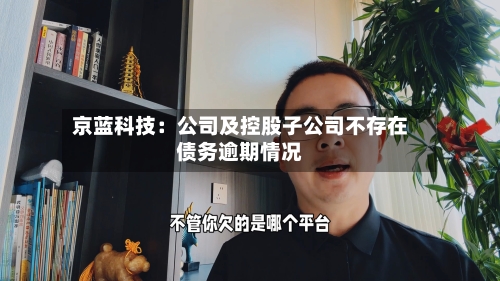 京蓝科技:公司及控股子公司不存在债务逾期情况-第3张图片