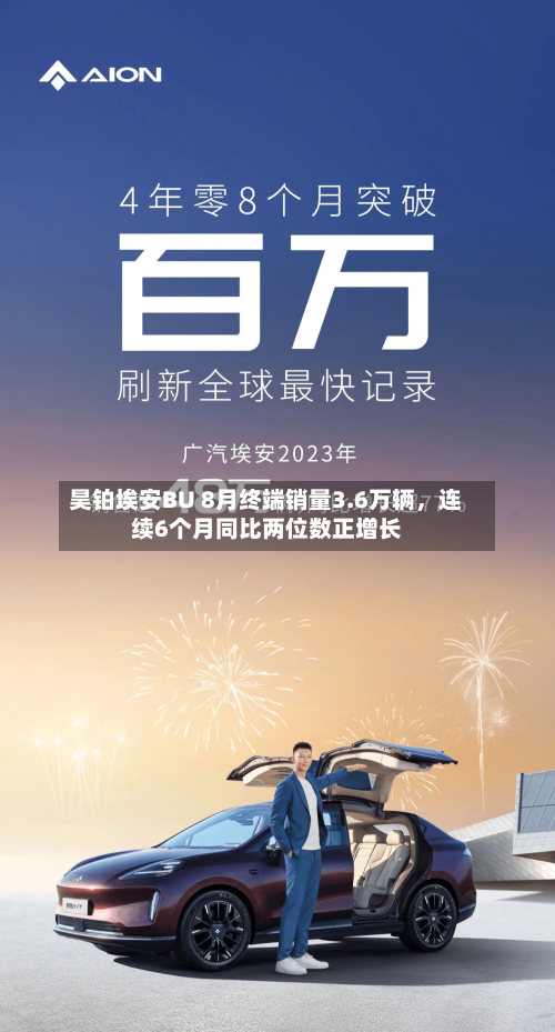 昊铂埃安BU 8月终端销量3.6万辆，连续6个月同比两位数正增长