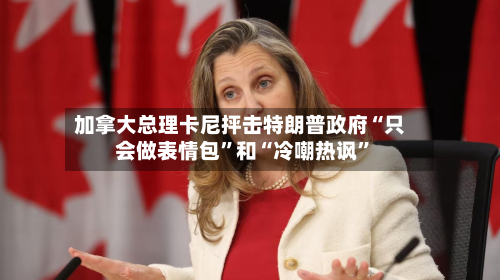 加拿大总理卡尼抨击特朗普政府“只会做表情包	”和“冷嘲热讽”-第1张图片