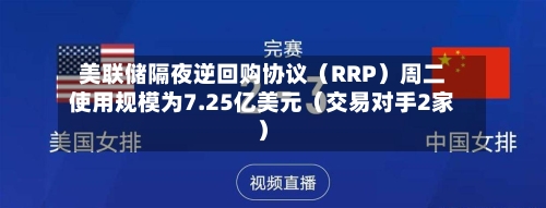 美联储隔夜逆回购协议(RRP)周二使用规模为7.25亿美元(交易对手2家)-第2张图片