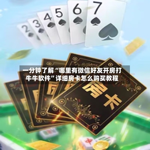 一分钟了解“哪里有微信好友开房打牛牛软件”详细房卡怎么购买教程-第2张图片