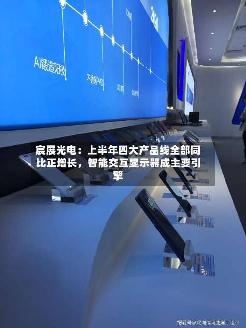 宸展光电：上半年四大产品线全部同比正增长	，智能交互显示器成主要引擎-第2张图片