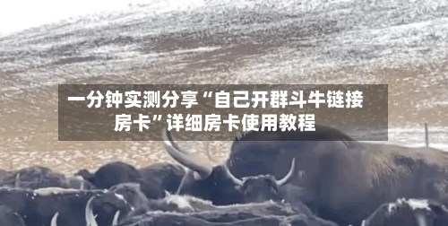 一分钟实测分享“自己开群斗牛链接房卡”详细房卡使用教程