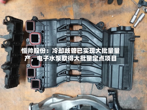 恒帅股份：冷却歧管已实现大批量量产	，电子水泵取得大批量定点项目-第3张图片