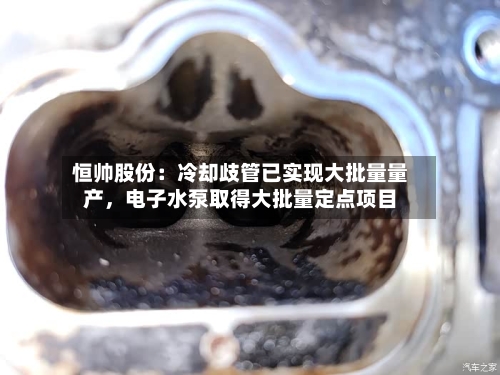 恒帅股份：冷却歧管已实现大批量量产，电子水泵取得大批量定点项目