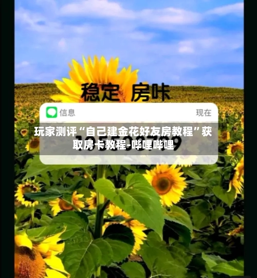 玩家测评“自己建金花好友房教程”获取房卡教程-哔哩哔哩