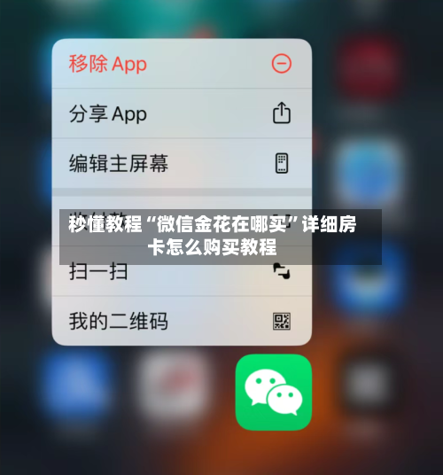 秒懂教程“微信金花在哪买”详细房卡怎么购买教程