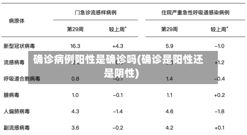 确诊病例阳性是确诊吗(确诊是阳性还是阴性)