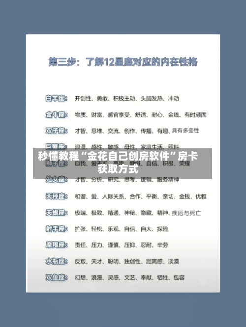 秒懂教程“金花自己创房软件”房卡获取方式