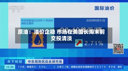 原油:油价企稳 市场在美国长周末前交投清淡-第2张图片