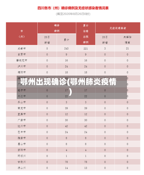 鄂州出现确诊(鄂州肺炎疫情)-第2张图片