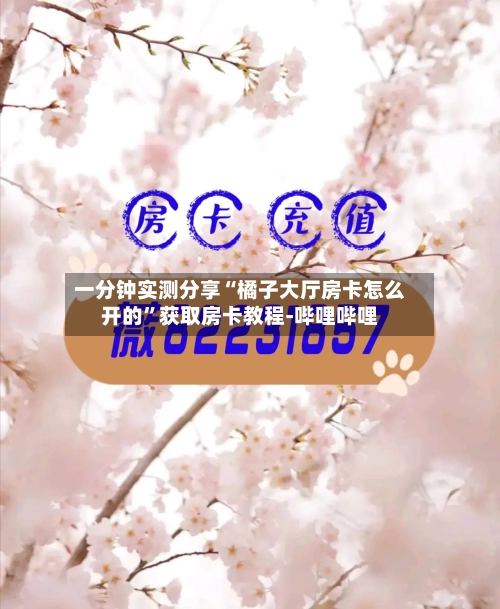 一分钟实测分享“橘子大厅房卡怎么开的”获取房卡教程-哔哩哔哩-第3张图片