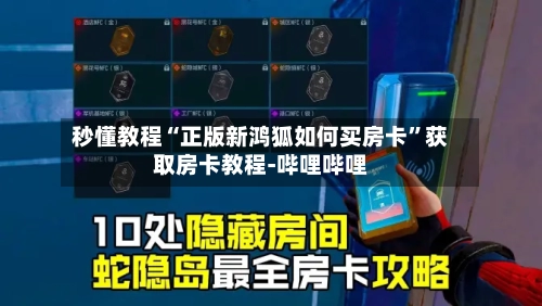 秒懂教程“正版新鸿狐如何买房卡”获取房卡教程-哔哩哔哩