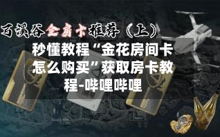 秒懂教程“金花房间卡怎么购买	”获取房卡教程-哔哩哔哩-第3张图片