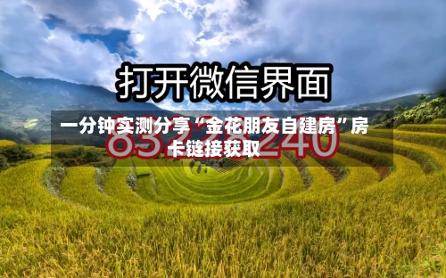 一分钟实测分享“金花朋友自建房”房卡链接获取-第2张图片