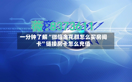 一分钟了解“微信金花群怎么买房间卡	”链接房卡怎么充值-第2张图片