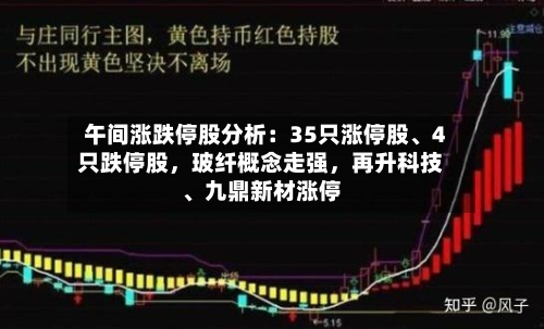 午间涨跌停股分析：35只涨停股	、4只跌停股	，玻纤概念走强，再升科技、九鼎新材涨停-第3张图片
