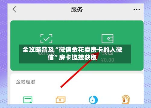 全攻略普及“微信金花卖房卡的人微信”房卡链接获取-第2张图片