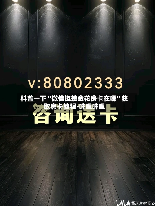 科普一下“微信链接金花房卡在哪”获取房卡教程-哔哩哔哩