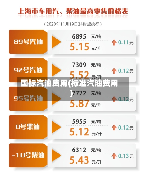 国标汽油费用(标准汽油费用)