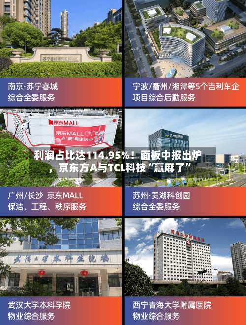 利润占比达114.95%！面板中报出炉	，京东方A与TCL科技“赢麻了”-第2张图片