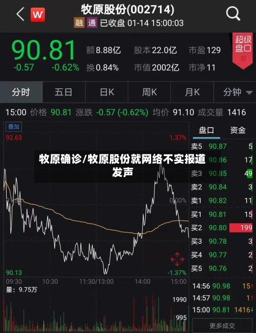 牧原确诊/牧原股份就网络不实报道发声-第2张图片