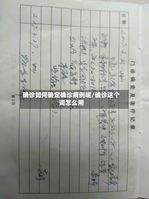 确诊如何确定确诊病例呢/确诊这个词怎么用