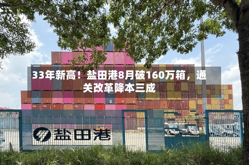 33年新高！盐田港8月破160万箱	，通关改革降本三成-第2张图片