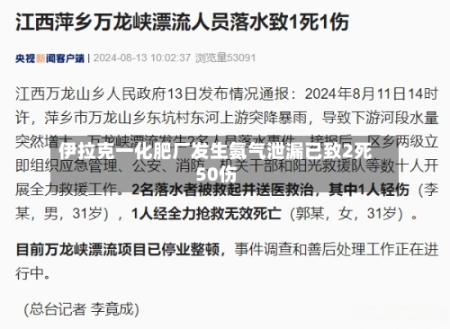 伊拉克一化肥厂发生氨气泄漏已致2死50伤-第2张图片