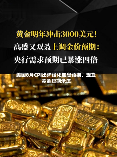 美国8月CPI出炉强化加息预期，现货黄金短期承压-第2张图片