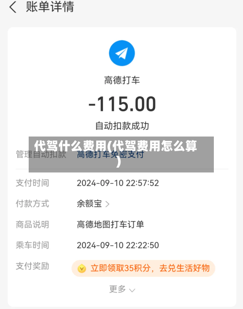 代驾什么费用(代驾费用怎么算)