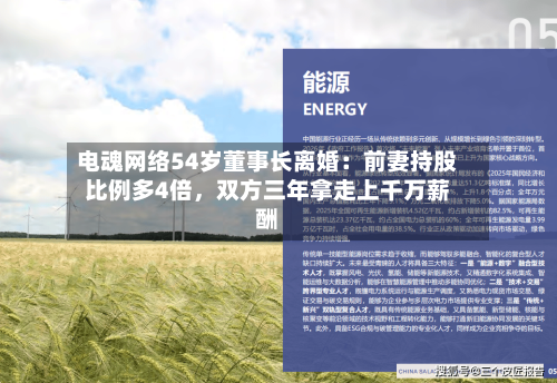 电魂网络54岁董事长离婚：前妻持股比例多4倍，双方三年拿走上千万薪酬