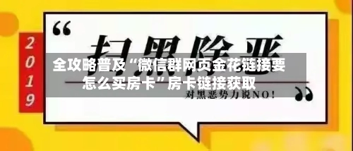 全攻略普及“微信群网页金花链接要怎么买房卡”房卡链接获取-第2张图片