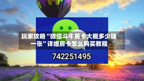 玩家攻略“微信斗牛房卡大概多少钱一张”详细房卡怎么购买教程-第3张图片